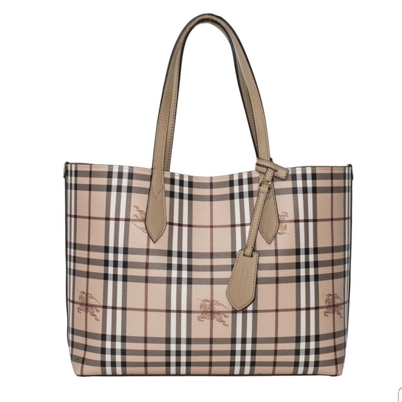 Burberry Handbags - Burberry Reversible Tan/Beige Tote Bag NWT